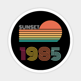 Sunset Retro Vintage 1985 Magnet